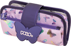 Polo Cylinder Pencil Case Rubber Butterfly