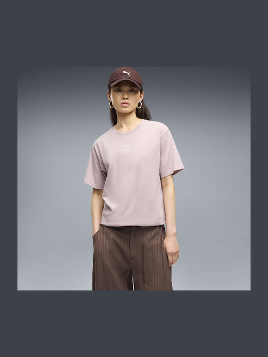PUMA Ess Ess Γυναικείο T-shirt Ροζ
