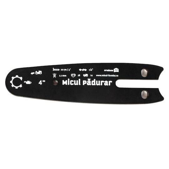 Lamă de Drujbă Lungime 4'' Pas 1/4'' Canal 1.1mm 28 Zale de Antrenare 14 Dinți