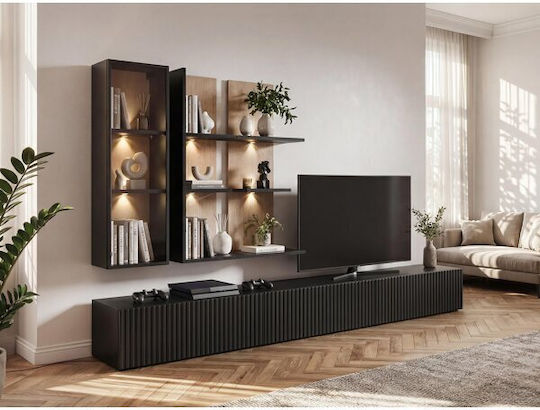 Σύνθετο Σαλονιού Clifton 100 Clifton 100 με Βιτρίνα & Φωτισμό