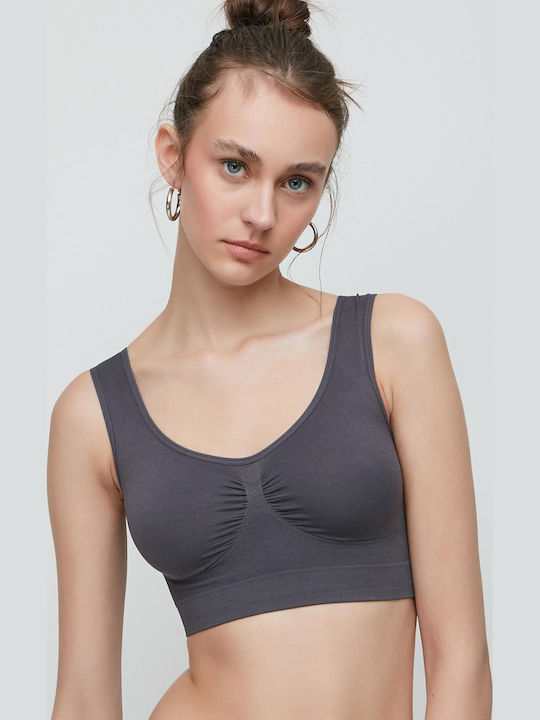 Women's Athletic Sports Bra Grey