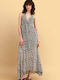 Sommer Maxi Damenkleid Mehrfarbig