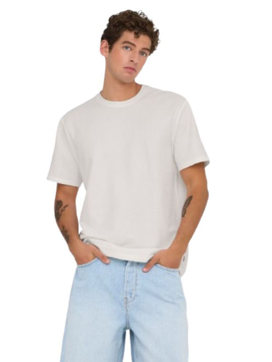 Only & Sons Life T-shirt Екрю