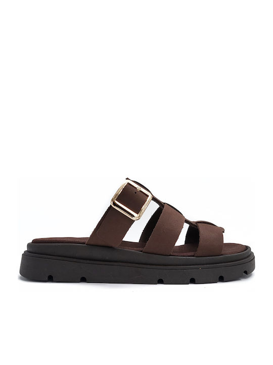Shoelover Leather Women's Flat Sandals Flatform...