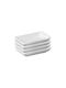 Westmark Serving Bowl For Dip Square Ceramic 7.8x5cm 4 Pieces