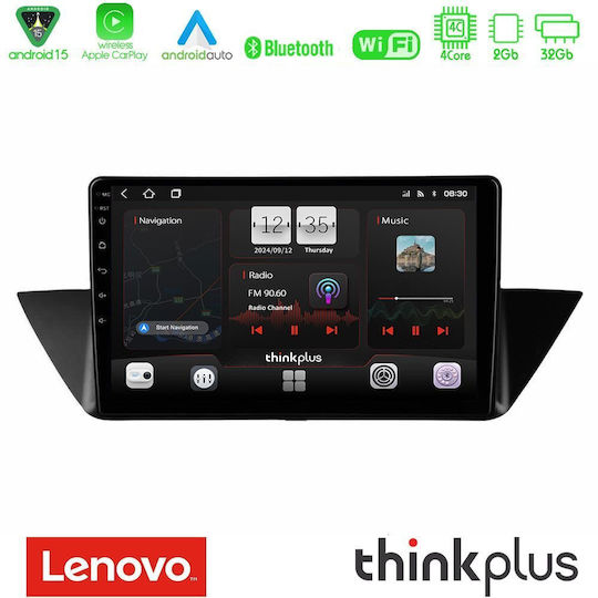 Lenovo Ηχοσύστημα Αυτοκινήτου για BMW X1 (E84) (Bluetooth/USB/AUX/WiFi/GPS/Apple-Carplay/Android-Auto) με Οθόνη Αφής 10"