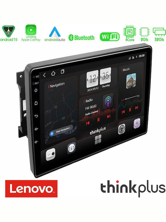 Lenovo Car Audio System for Jeep Commander / Compass / Grand Cherokee / Patriot Dodge Caliber Chrysler 300C / PT Cruiser Bluetooth USB AUX WiFi GPS Apple CarPlay Android Auto with 10" Touch Screen