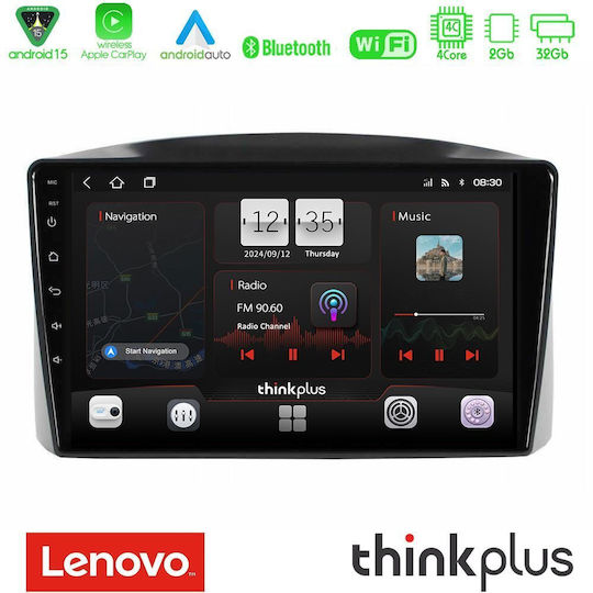 Lenovo Auto-Audiosystem für Jeep Grand Cherokee 2005-2007 mit Touchscreen 10" Bluetooth USB AUX Eingebautes Wi-Fi GPS Apple CarPlay Android Auto