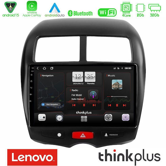 Lenovo Car Audio System for Mitsubishi Asx 2014 Bluetooth USB AUX WiFi GPS Apple CarPlay Android Auto with 10" Touch Screen