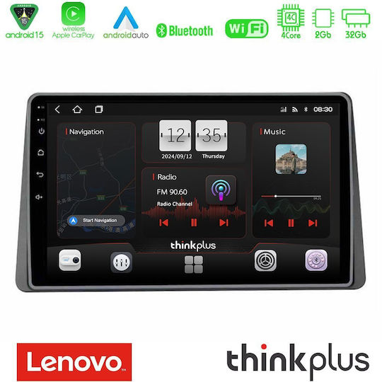 Lenovo Ηχοσύστημα Αυτοκινήτου για Renault Arkana 2024-2025 (Bluetooth/USB/AUX/WiFi/GPS/Apple-Carplay/Android-Auto) με Οθόνη Αφής 10"