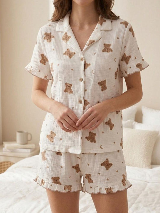 Summer Women's Pyjama Set White