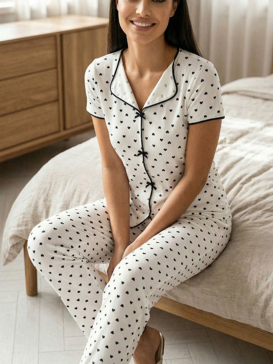 Set Pijamale Dama De Vară Negru
