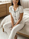 Set Pijamale Dama De Vară Negru