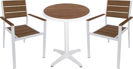 Outdoor Dining Set Rarotonga 3 Pieces Artelibre