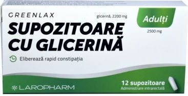 Laropharm Supozitoare cu Glicerină pentru Adulți Υπόθετα pentru Constipație 1.375gr