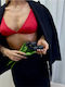 Enpapa Bralette Bra Triangular Silhouette Wireless Microfiber Supportive Effect Juicy Green · Enp-021042-v12175
