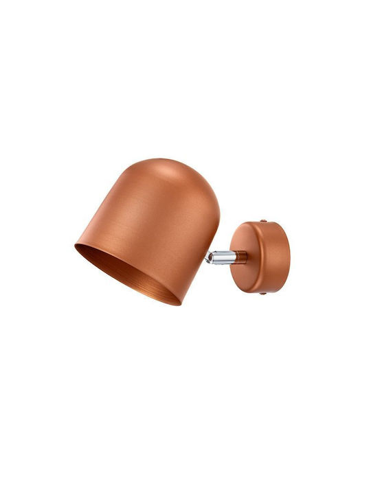 Luma Modern Wall Lamp with Integrated LED and Warm White Light Copper