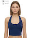 Sleeveless Grey Melange Women's T-Shirt