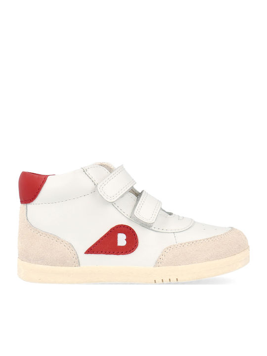Iwalk Leather Kids Boots with Hoop & Loop Closure Red