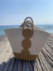 Wicker Beige Beach Bag