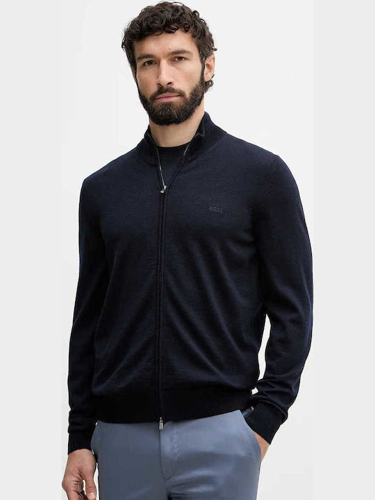 Boss Sweatshirts Für Herren Navy Blau