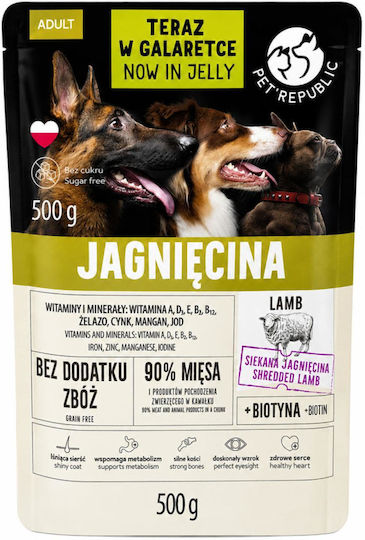Pet Republic Hrana Umedă Pentru Câini cu Miel și Carne 9x500gr