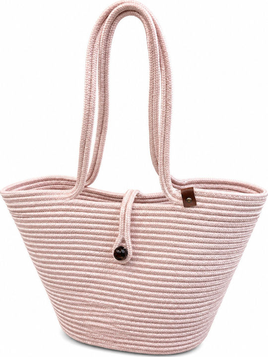Enpapa Korbweide Strandtasche Rosa