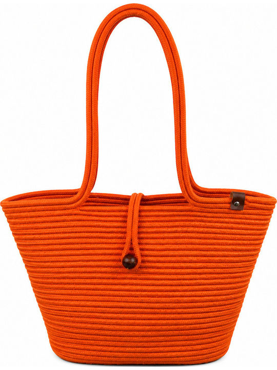Enpapa Korbweide Strandtasche Orange
