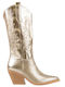 Women's Cowboy Boots Gold