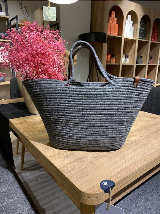 Korbweide Strandtasche Wasserdicht Grau