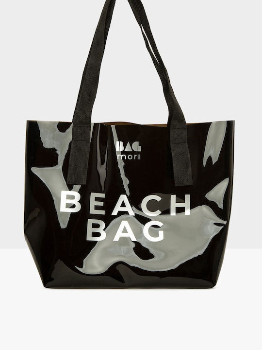 Fabric Black Beach Bag