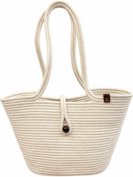 Geantă De Plajă Din Wicker Multicoloră