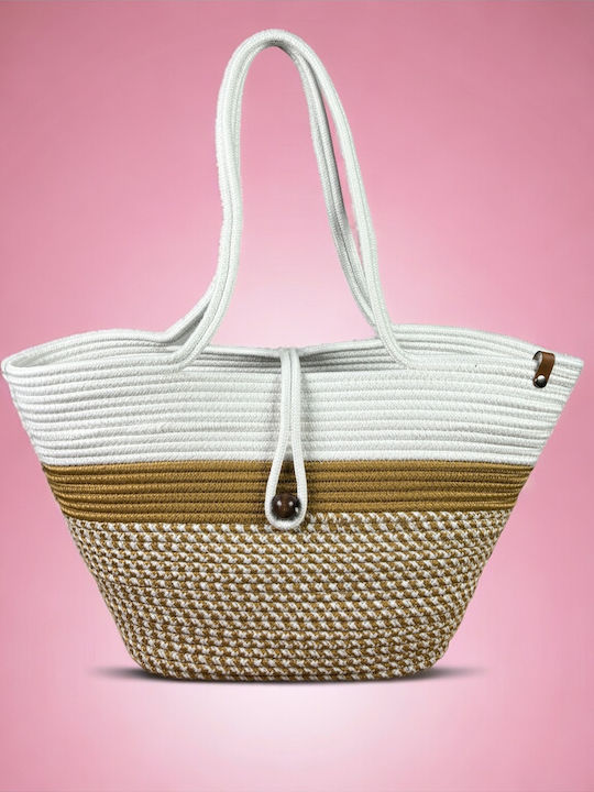 Geantă De Plajă Din Wicker Multicoloră