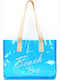 Kunststoff Strandtasche mit Hut Mehrfarbige