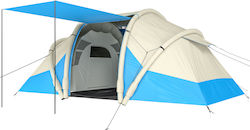 Outsunny Campingzelt Tunnel Blau Aufblasbar Aufbewahrung Für 4 Personen Outsunny Campingzelt Tunnel Blau Aufblasbar Aufbewahrung Für 4 Personen