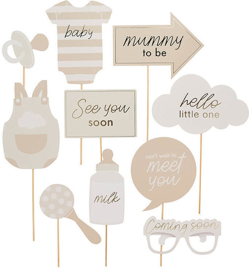 Photo Props Baby Shower 10τμχ A Little Dream