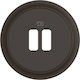 Celiane Plate Socket 2 USB Black