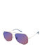 Prive Revaux Unisex Sunglasses with Silver Frame and Purple Lens