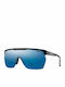 Smith Unisex Sunglasses with Black Frame and Black Polarized Mirror Lens