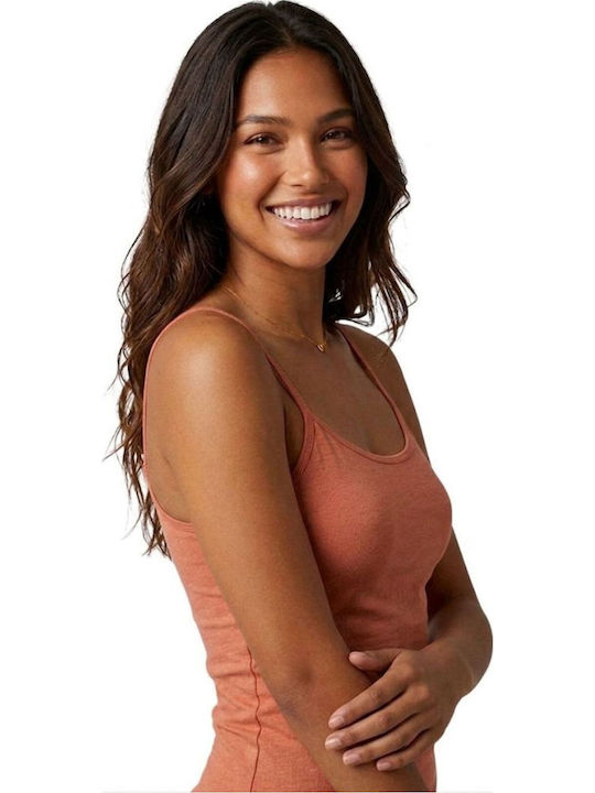 Sleeveless Cotton Pink Women's Tank Top