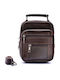 Leather Men's Handbag Brown