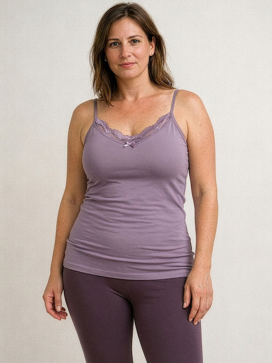Sleeveless Purple Women's Tank Top
