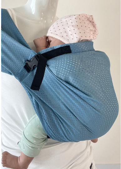 Mini Monkey Klassischer Babytragetuch Blau