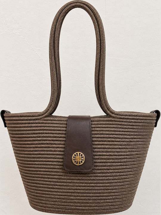 Mehrfarbige Korbweide Strandtasche