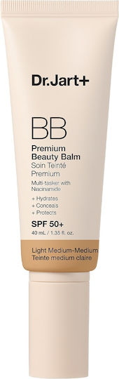 Dr. Jart+ Premium Beauty BB Medium Light Balm Face with SPF50 for Moisturizing and Brightening with Niacinamide 40ml