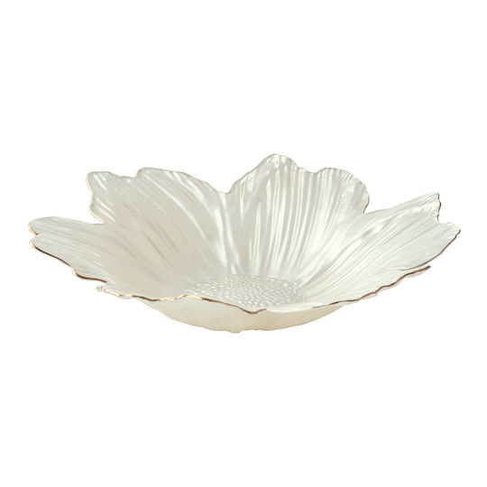 Easylife Spring Glas Dekorative Schale Glas Weiß 30x30cm
