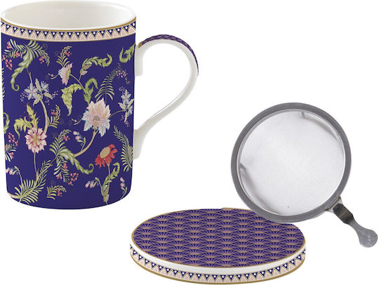 Easylife Magie D'orient Purple Mug from Porcelain with Lid 350ml (Personalized)