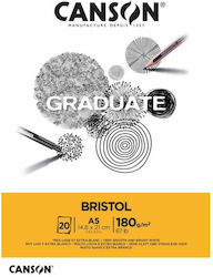 Μπλοκ Σχεδίου Graduate Bristol 180gsm Canson A5...