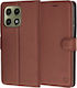 Techsuit Folio Портмоне Кожено / Силиконово Кафяво (Motorola Edge 70 Pro)