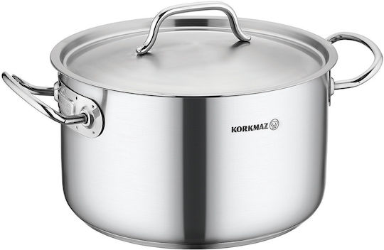 Korkmaz Proline Gastro Βαθιά Ανοξείδωτη Κατσαρόλα 9.5lt / 28cm